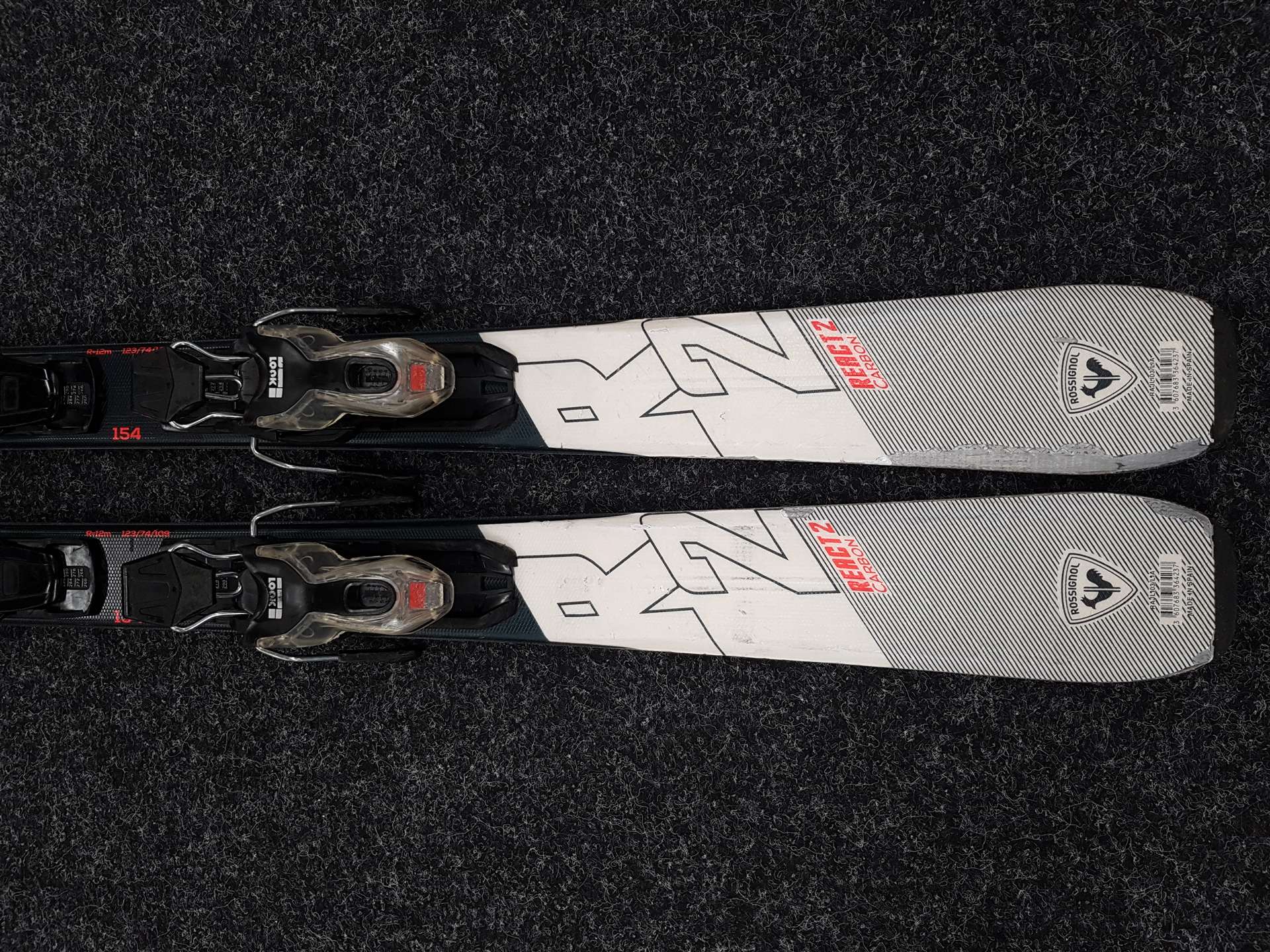 Sci usati ROSSIGNOL React 2 Carbon + attacchi Look Xpress 10