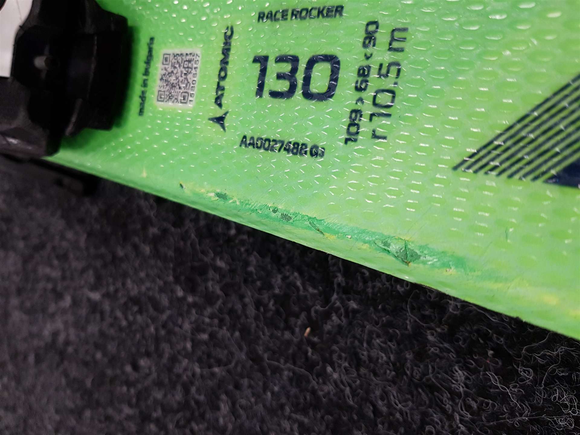 Gebrauchte Kinderski ATOMIC Redster X2 + Atomic 7.5 Bindungen