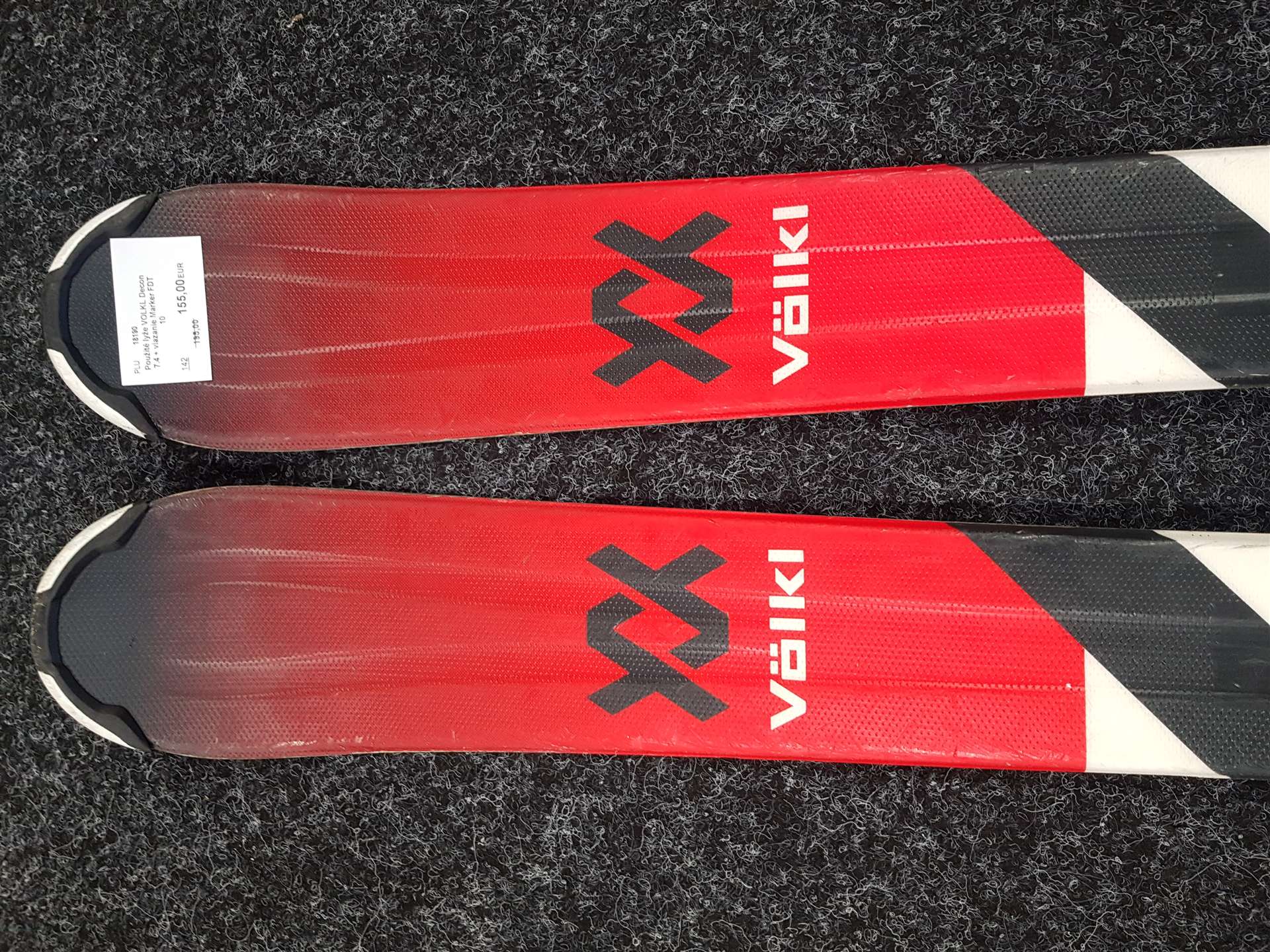 Használt VOLKL Decon 7.4 sílécek + Marker FDT 10 kötéssel