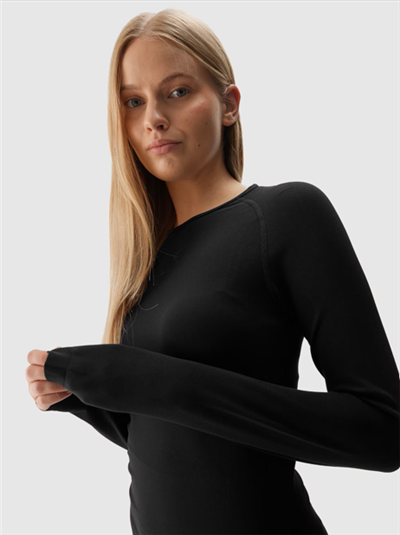 Ropa interior térmica para mujer 4f top NEGRO PROFUNDO