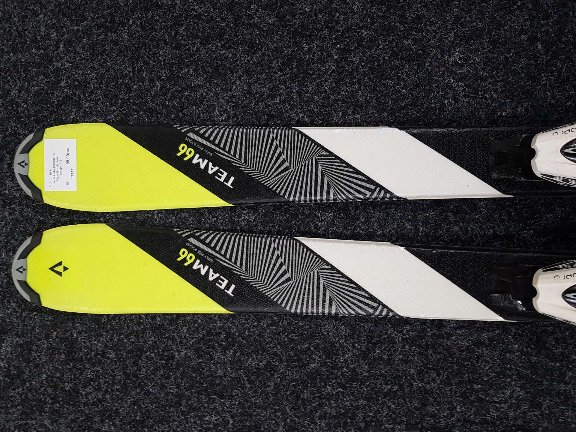 Použité lyže TECNOPRO Team 66 + viazanie Tecnopro 7.5