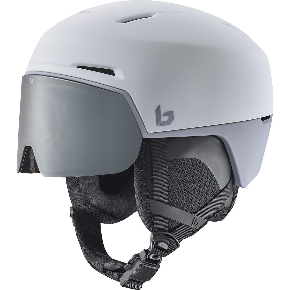 Lyžařská helma Bollé X-FUSION White Lilac Matte - Photochromic Silver