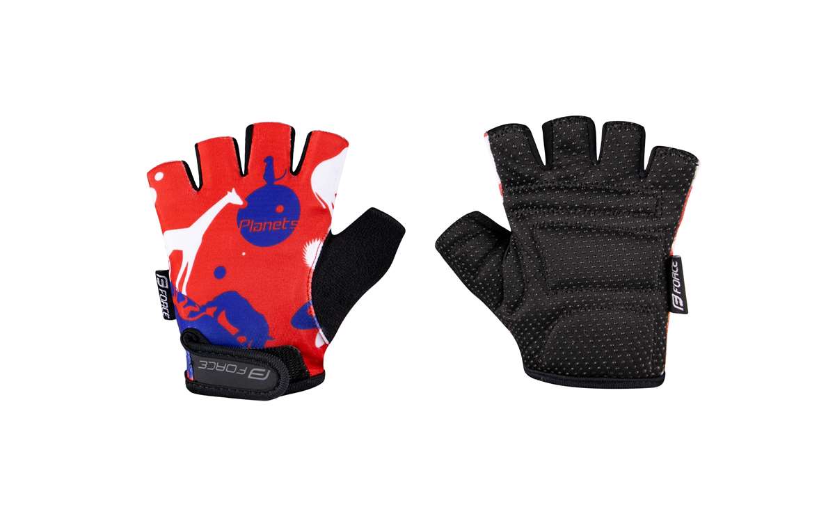 Fahrradhandschuhe Force Planets rot-blau