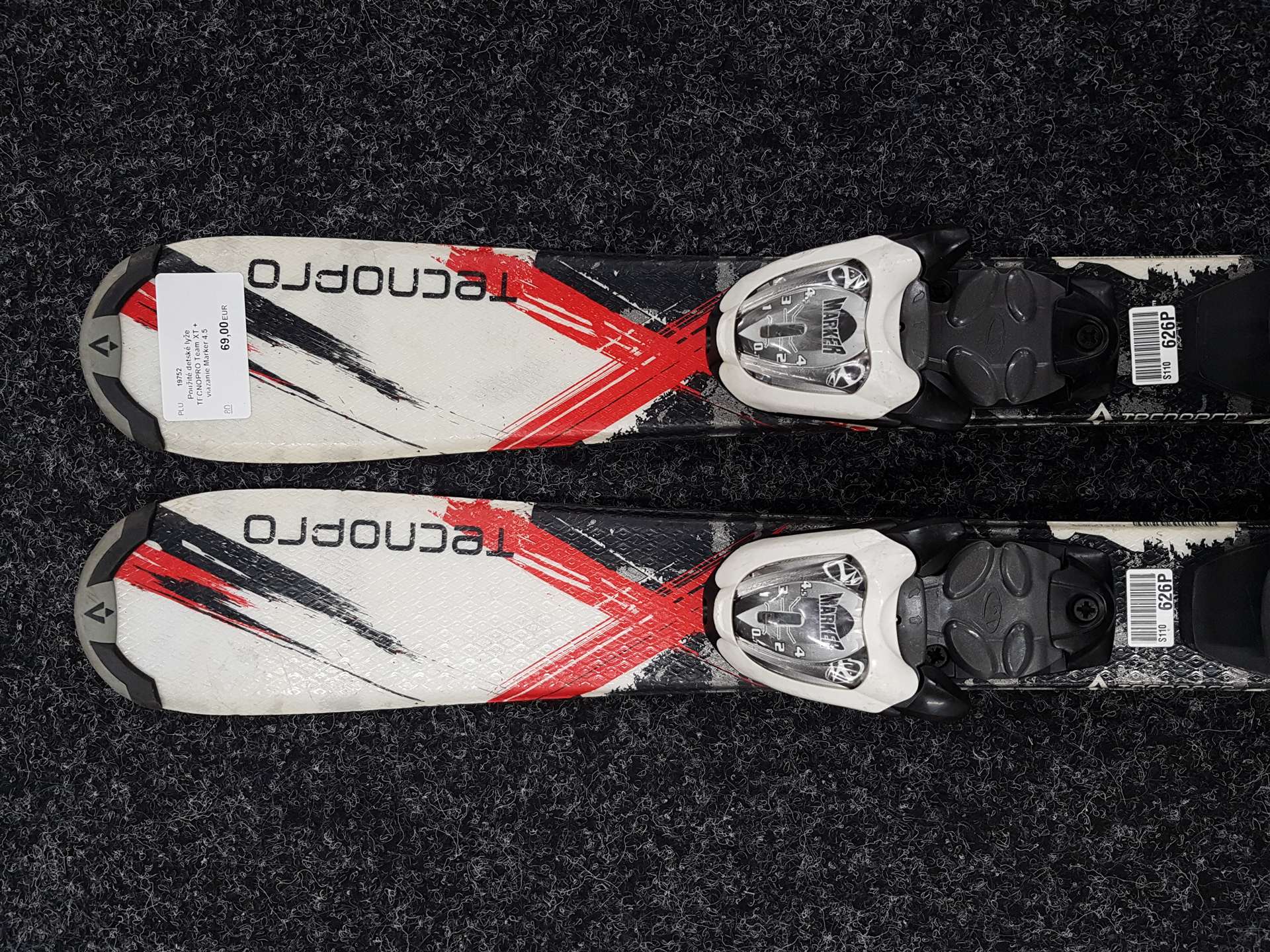 Używane narty dziecięce TECNOPRO Team XT + wiązania Marker 4.5