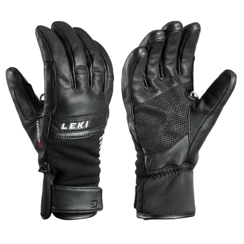 Gants de ski Leki Lightning 3D, noir-blanc 7.0