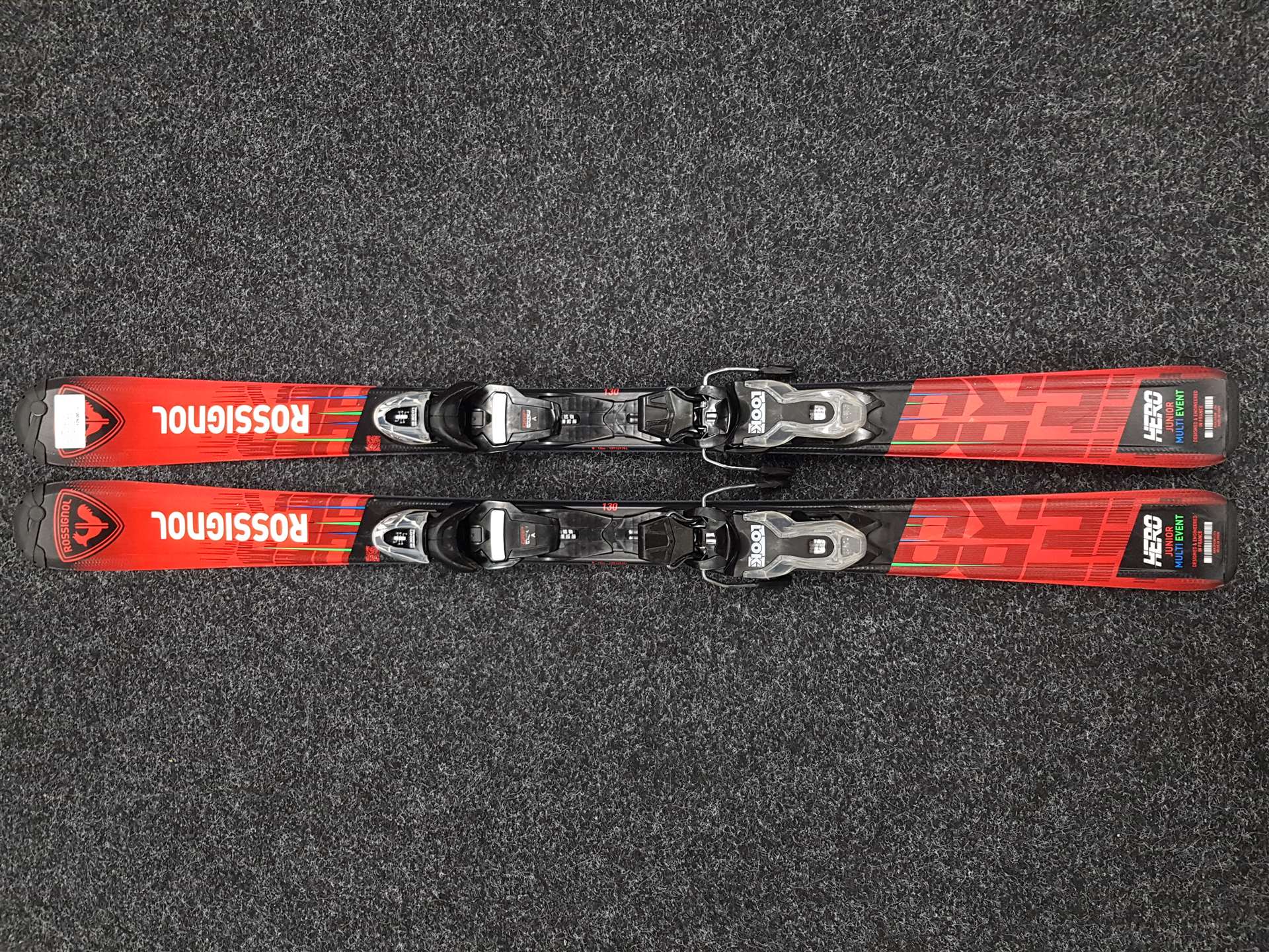 Używane narty dziecięce ROSSIGNOL Hero Multi Event Junior + wiązania Look Xpress 7