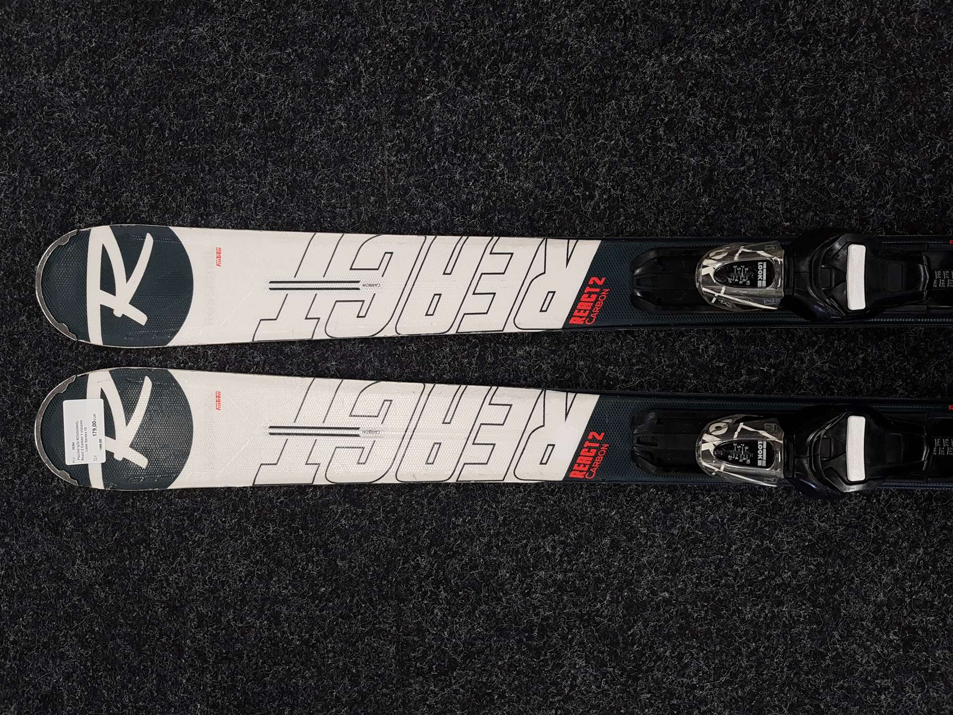 Sci usati ROSSIGNOL React 2 Carbon + attacchi Look Xpress 10