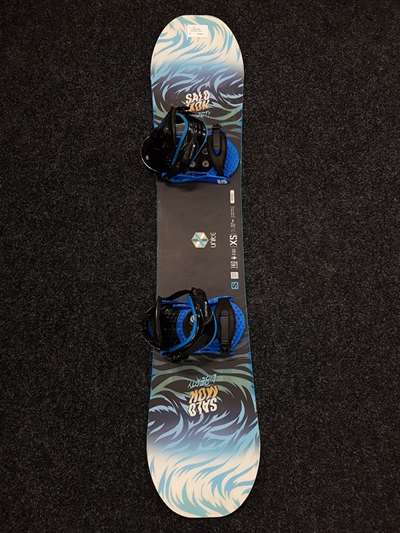 Snowboard SALOMON Liberty d'occasion + fixations Burton taille S