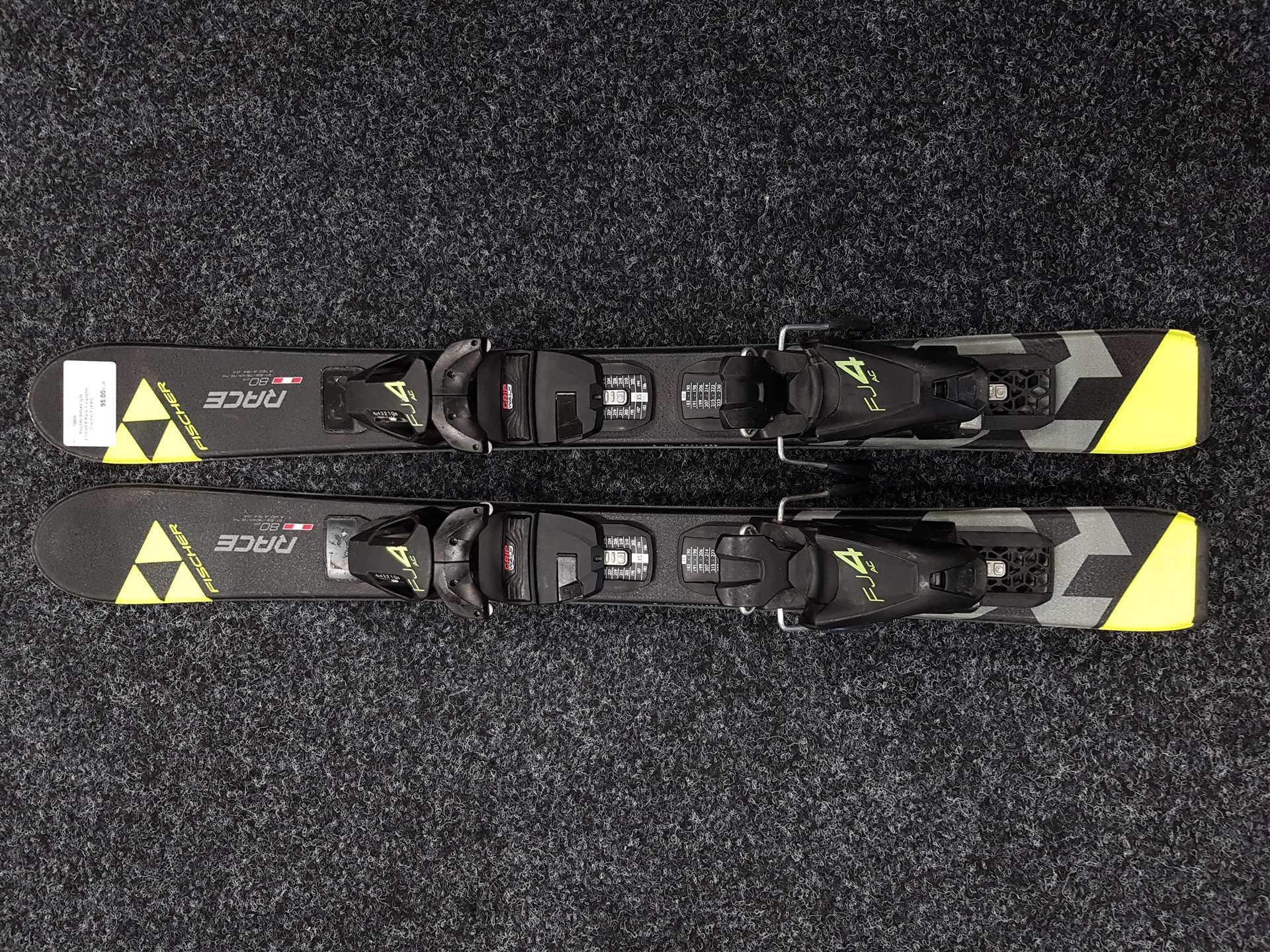 Gebrauchte FISCHER Race Kinderski + Fischer FJ4 AC Bindungen