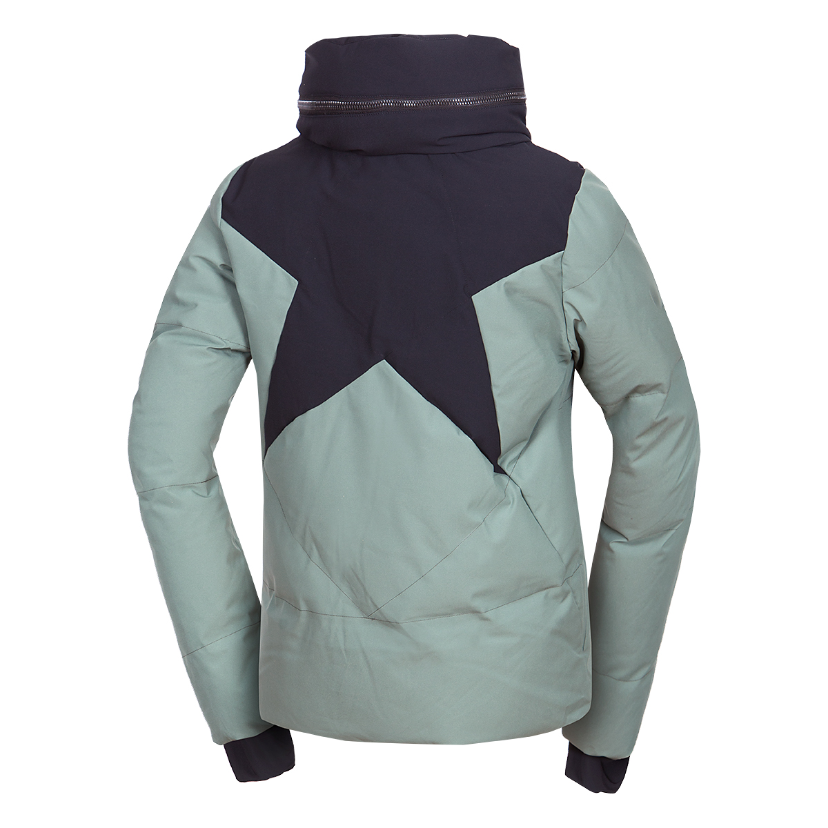 Chaqueta de esquí para mujer Northfinder ASHTYN verde grisáceo negro