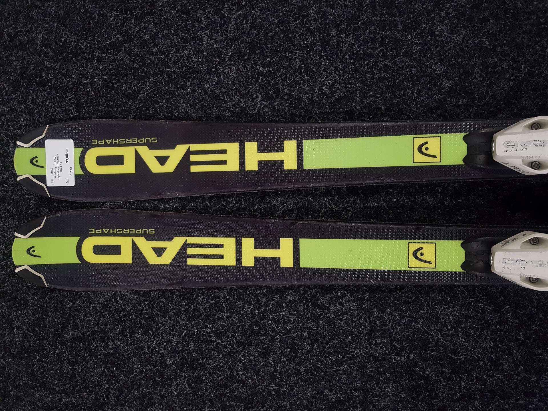 Używane narty HEAD Supershape + wiązania Head 7.5