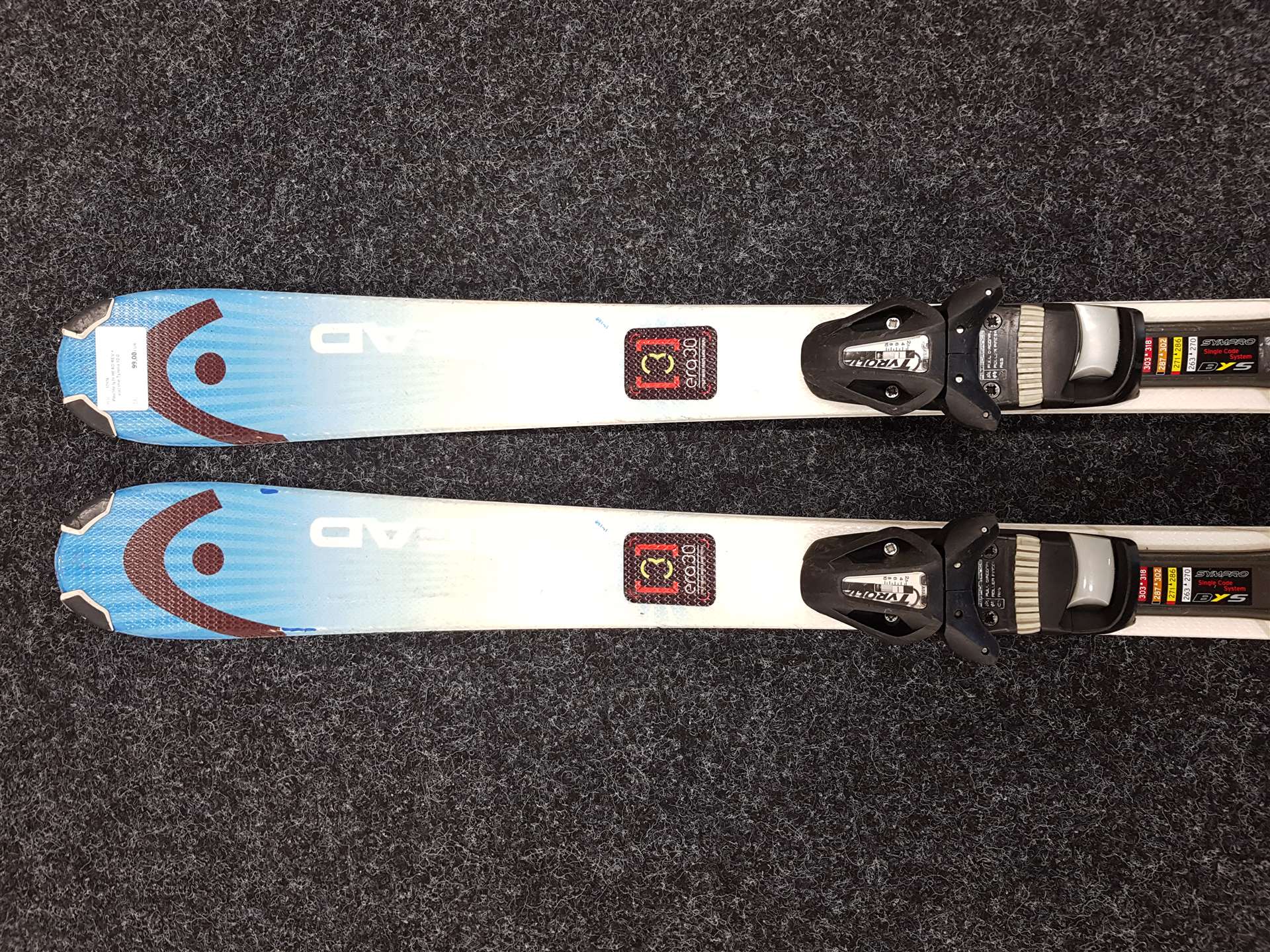 Skis HEAD REV d'occasion + fixations Tyrolia 10.0