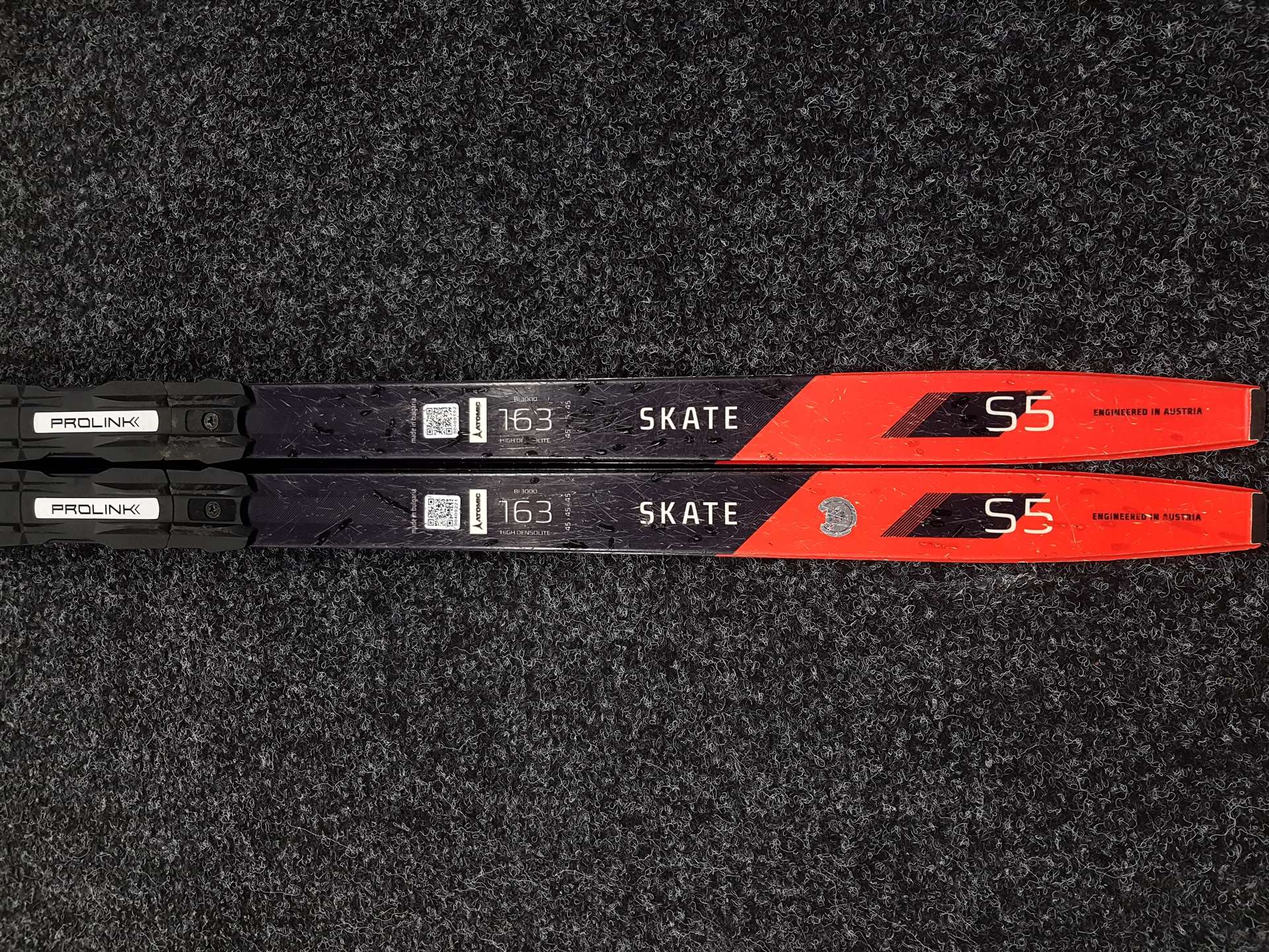Gebrauchte Atomic Redster S5 Skate Langlaufski + NNN Tecnopro Prolink Bindungen