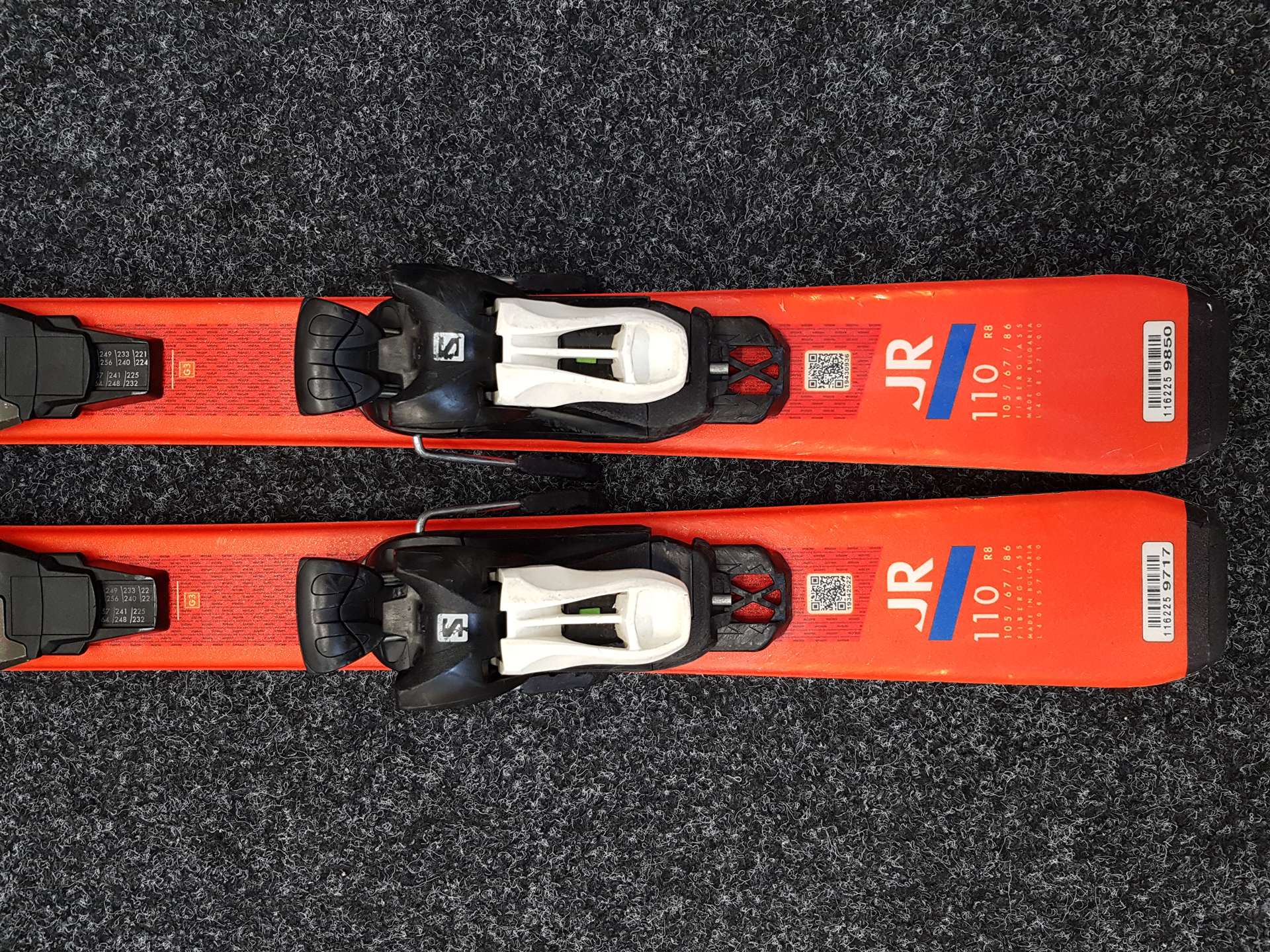 Gebrauchte Kinderski SALOMON S/MAX JR + Bindungen Salomon 5