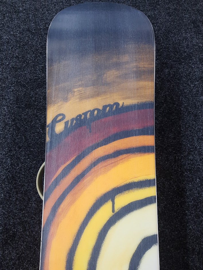Snowboard Burton Custom d'occasion + fixations Burton taille M