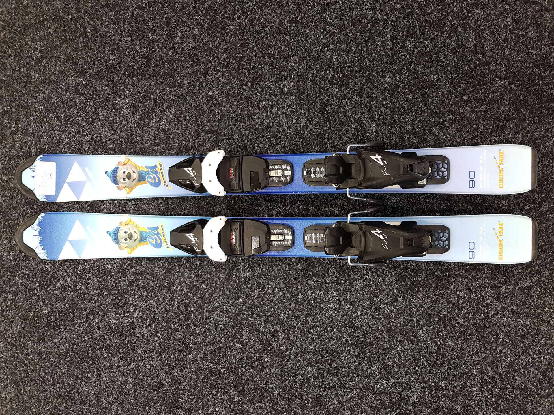 Gebrauchte Kinderski FISCHER Ed Euromaus + Fischer FJ4 AC Bindungen