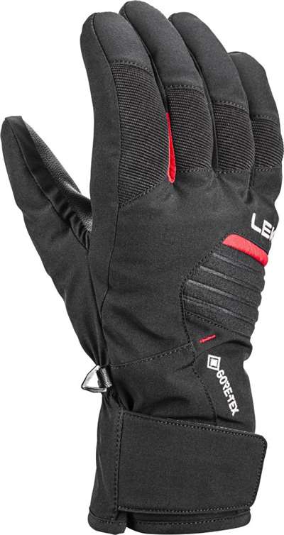 Gants de ski Leki Vision GTX, noir-rouge 