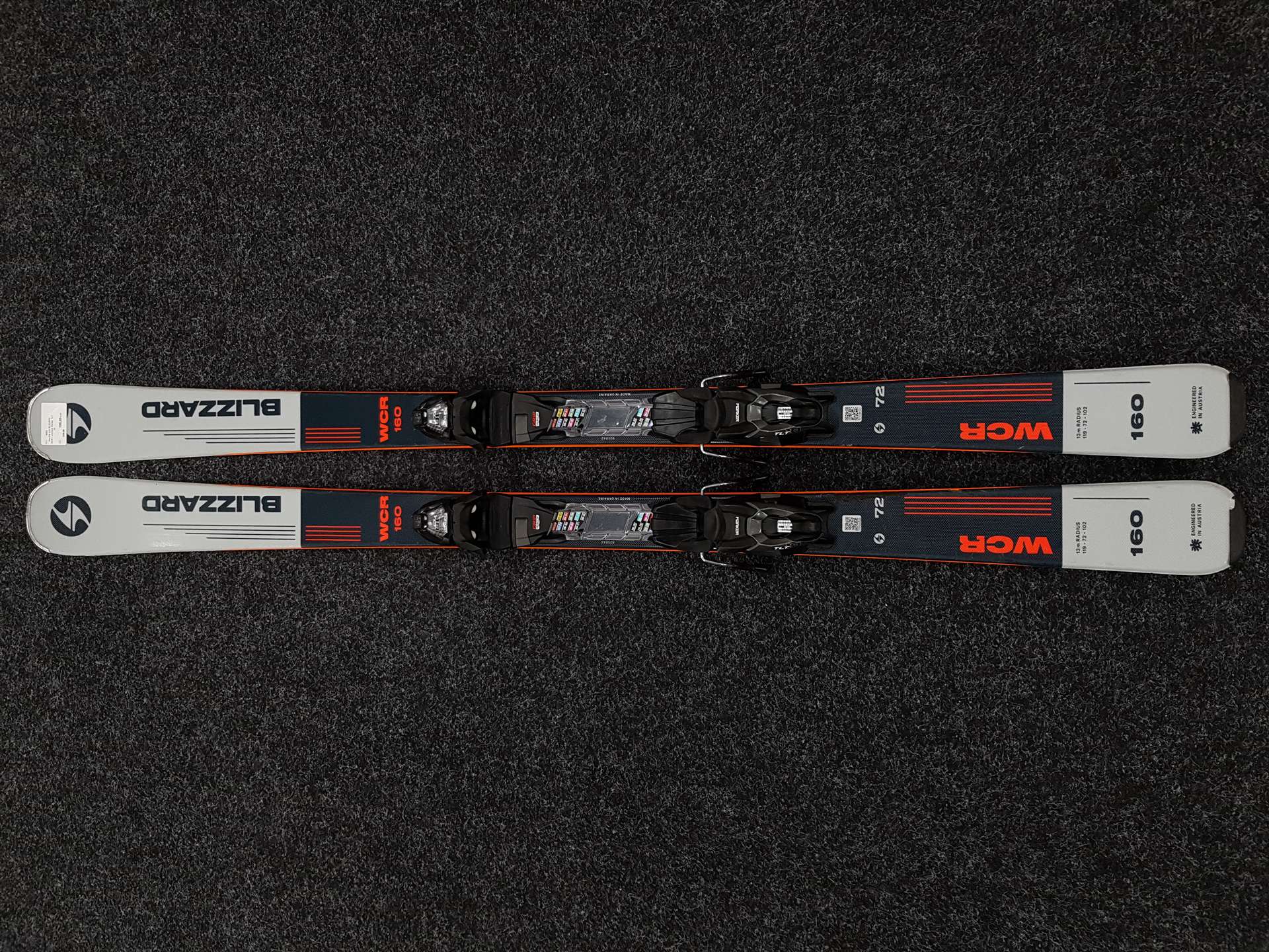 Použité lyže BLIZZARD WCR + vázání Marker TLT 10