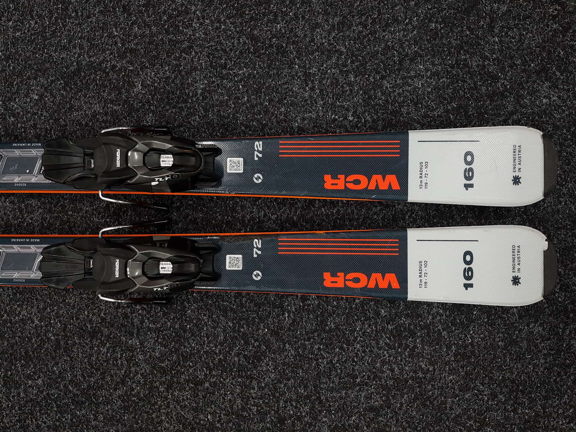 Použité lyže BLIZZARD WCR + vázání Marker TLT 10