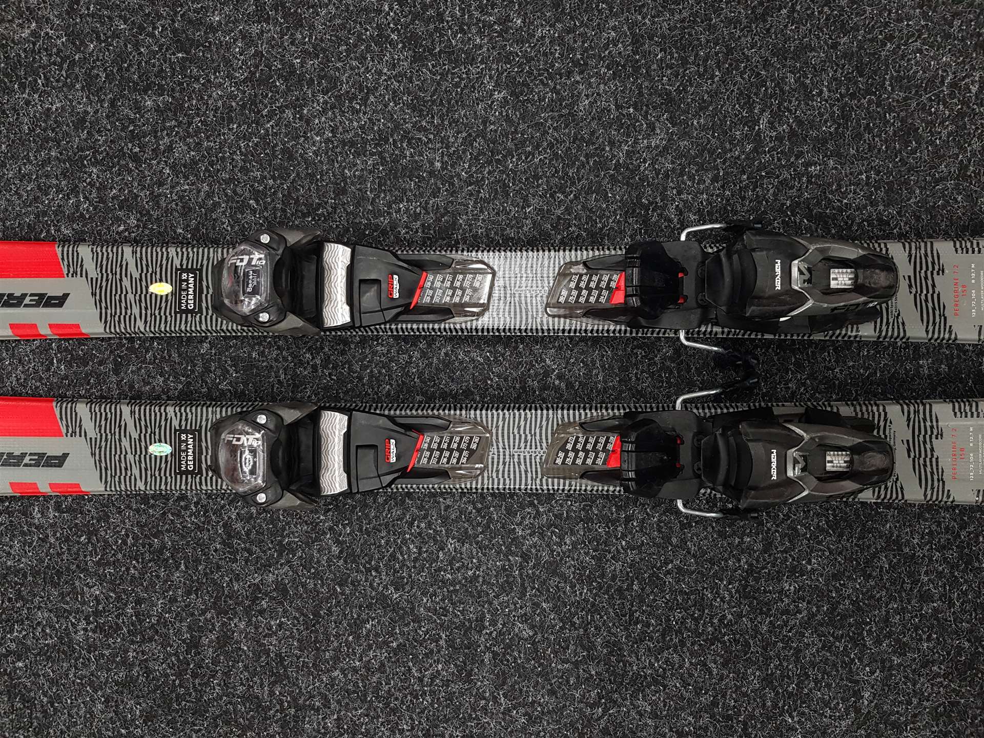 Gebrauchte Ski VÖLKL Peregrine 7.2 + Bindungen Marker FDT 10