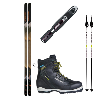 Peau Sporten Explorer - backcountry + fixations Rottefella + chaussures Fischer + bâtons 