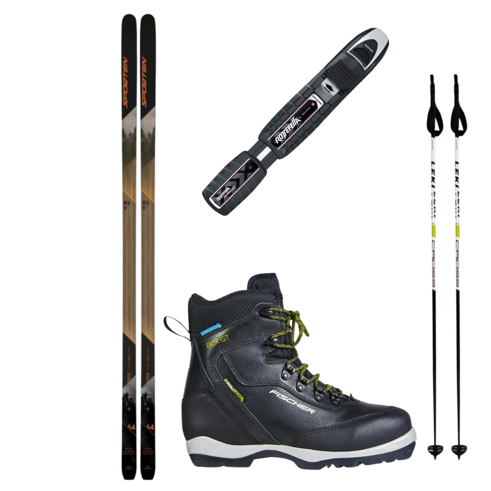 Peau Sporten Explorer - backcountry + fixations Rottefella + chaussures Fischer + bâtons 