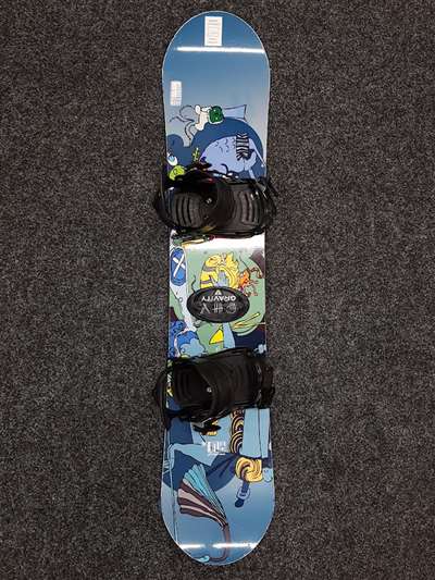 Tabla de snowboard Crazy Creek a precio de ganga + fijaciones SP talla S/M