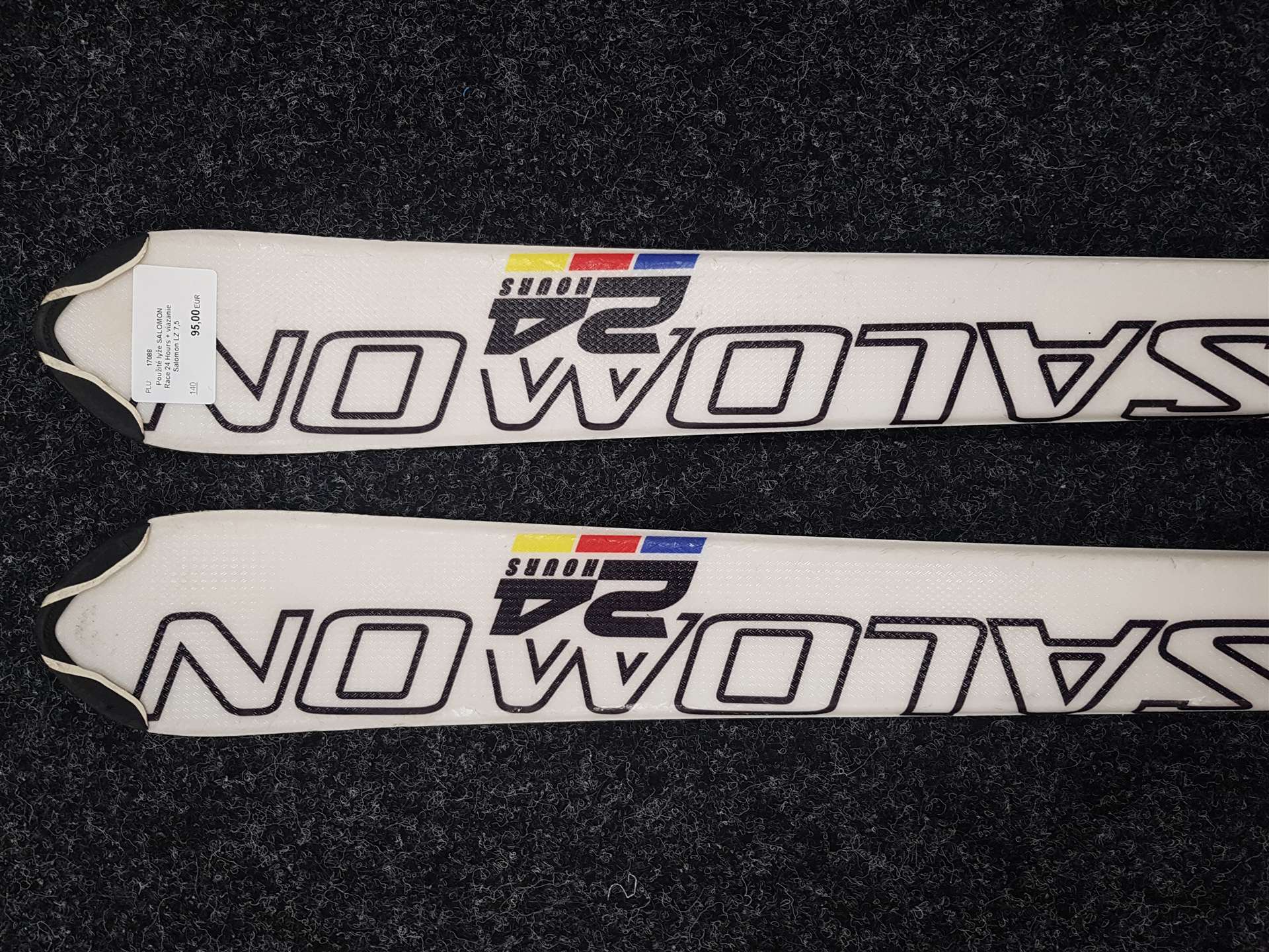 Gebrauchte Ski Salomon Race 24 Hours + Bindungen Salomon LZ 7.5