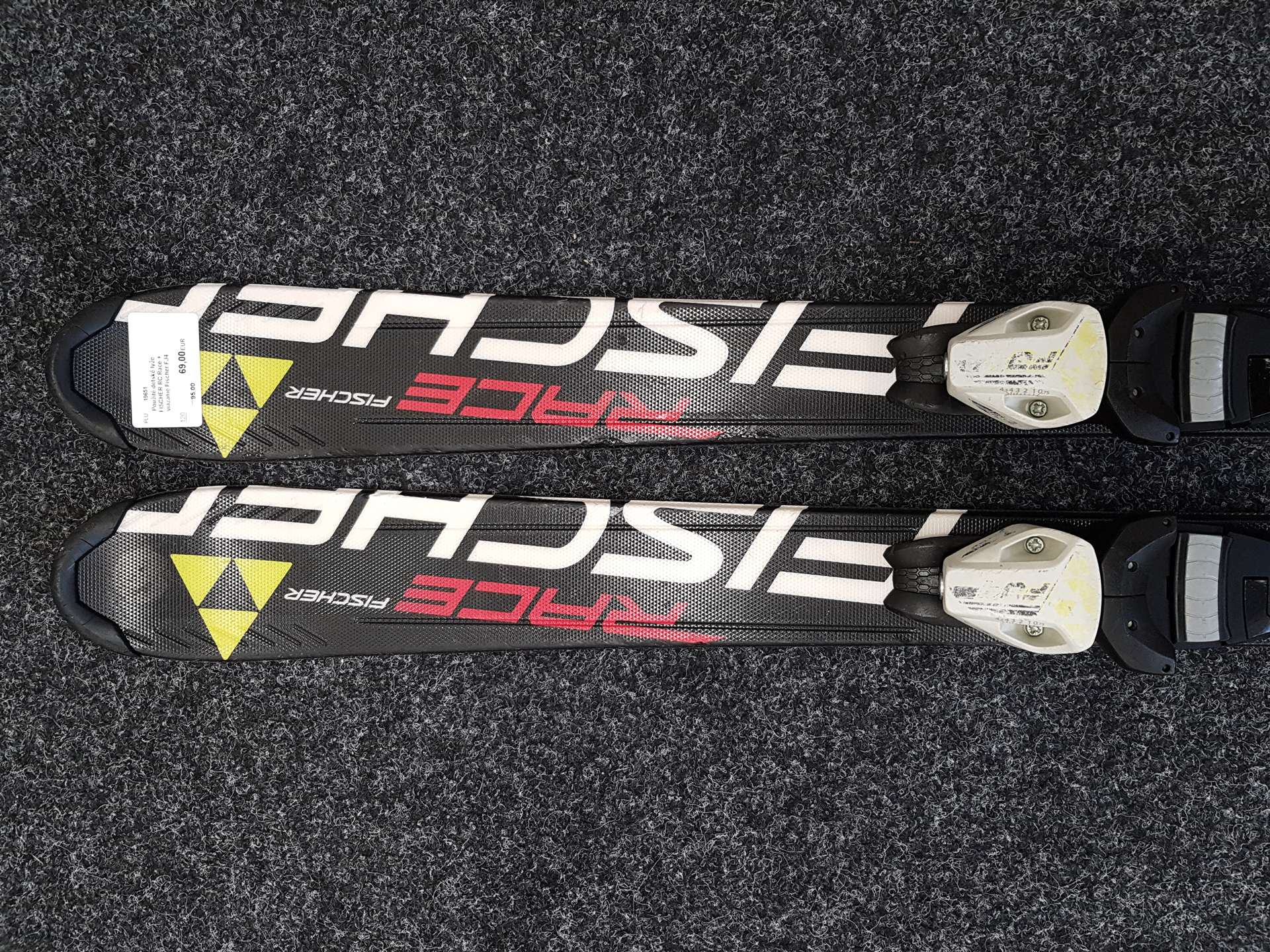 Gebrauchte FISCHER RC Race Kinderski + Fischer FJ4 Bindungen