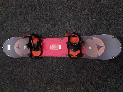 Použitý snowboard Rossignol Teslademo + viazanie Salomon veľkosť M