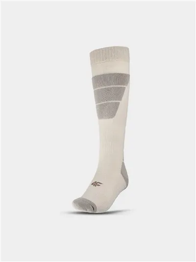 Skarpety narciarskie damskie 4F FNK F239 OFF WHITE