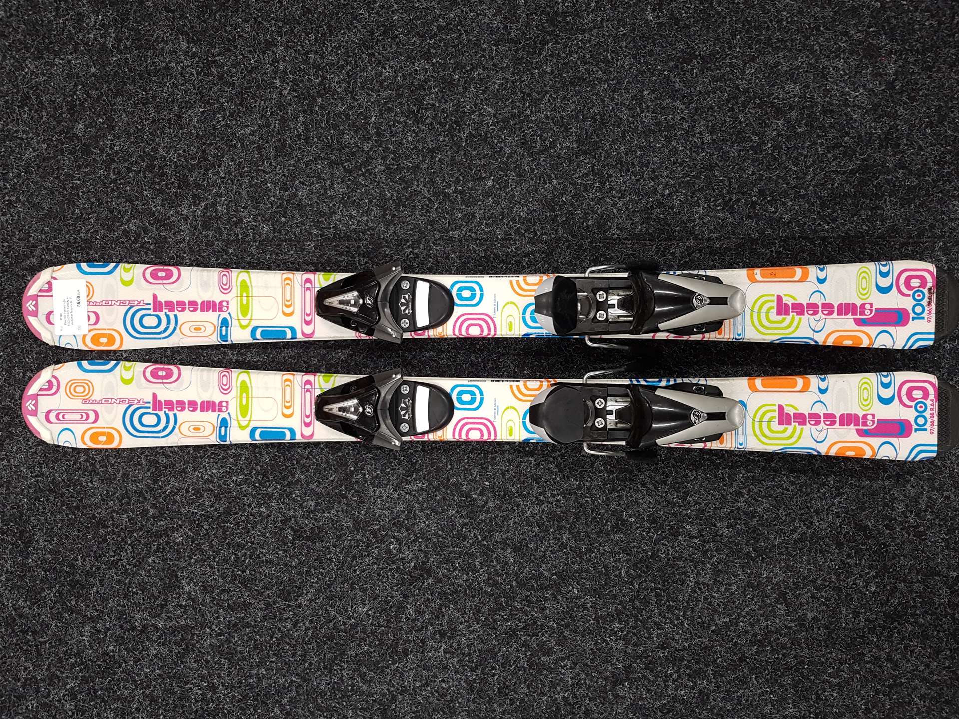 Použité detské lyže TECNOPRO Sweety + viazanie Tyrolia SL 7