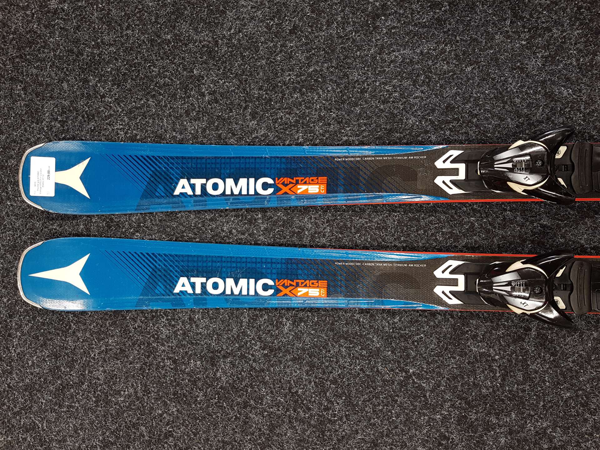 Gebrauchte ATOMIC Vantage X75 CTI Ski + Atomic XT 12 Bindungen