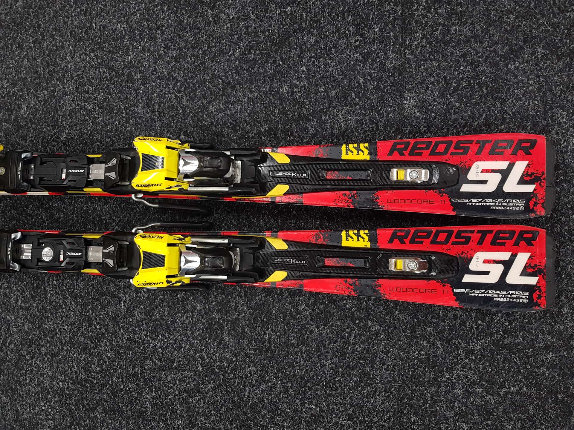 Gebrauchte ATOMIC Redster SL Ski + Atomic Neox 12 Bindungen
