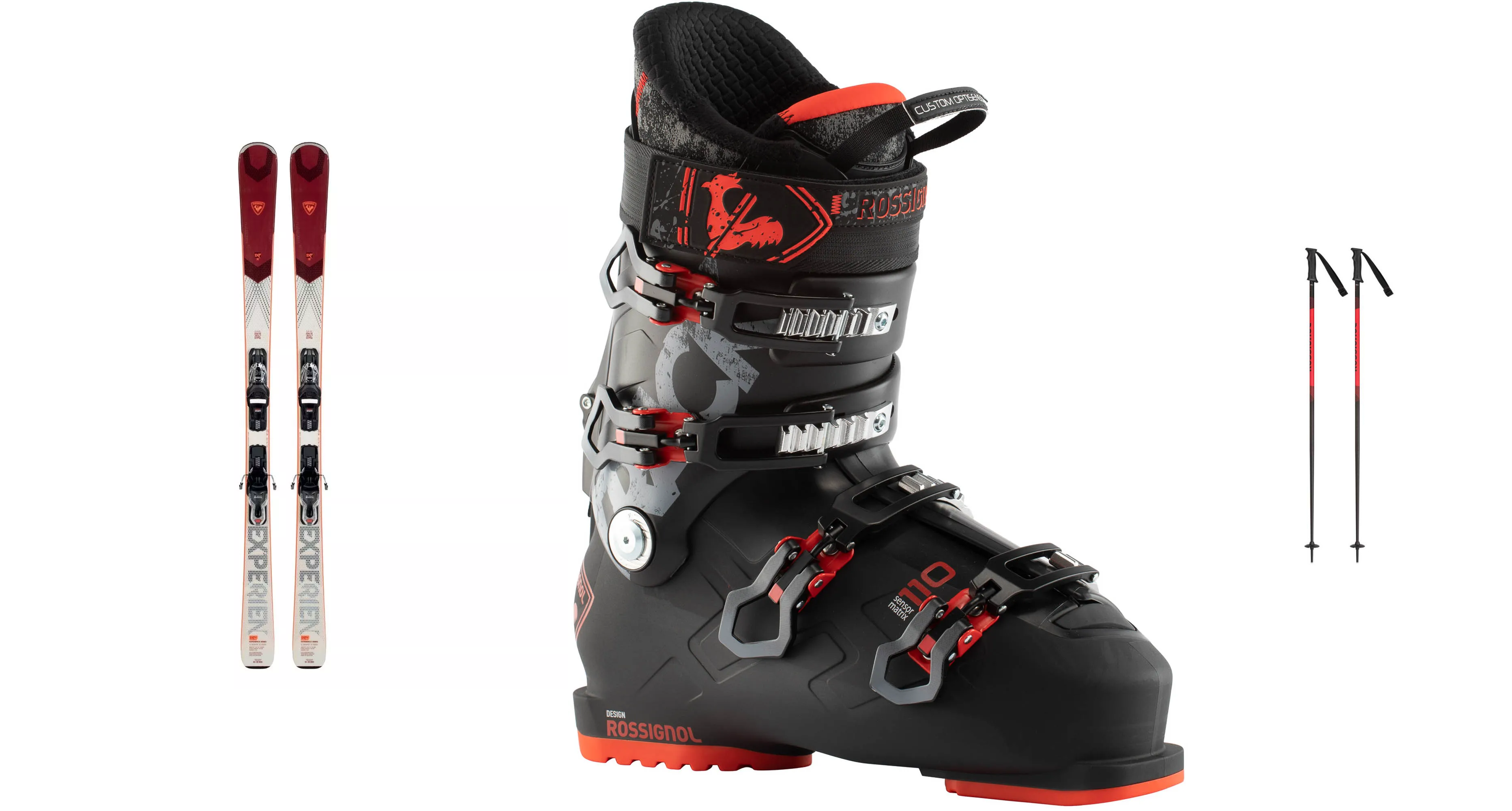 Lyže Rossignol Experience W 76 Xpress, bordove panske+ lyžařské boty Rossignol Trac + hůlky