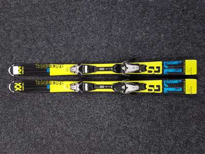 Rabljene otroške smuči VOLKL Racetiger GS + vezi Fischer FJ7