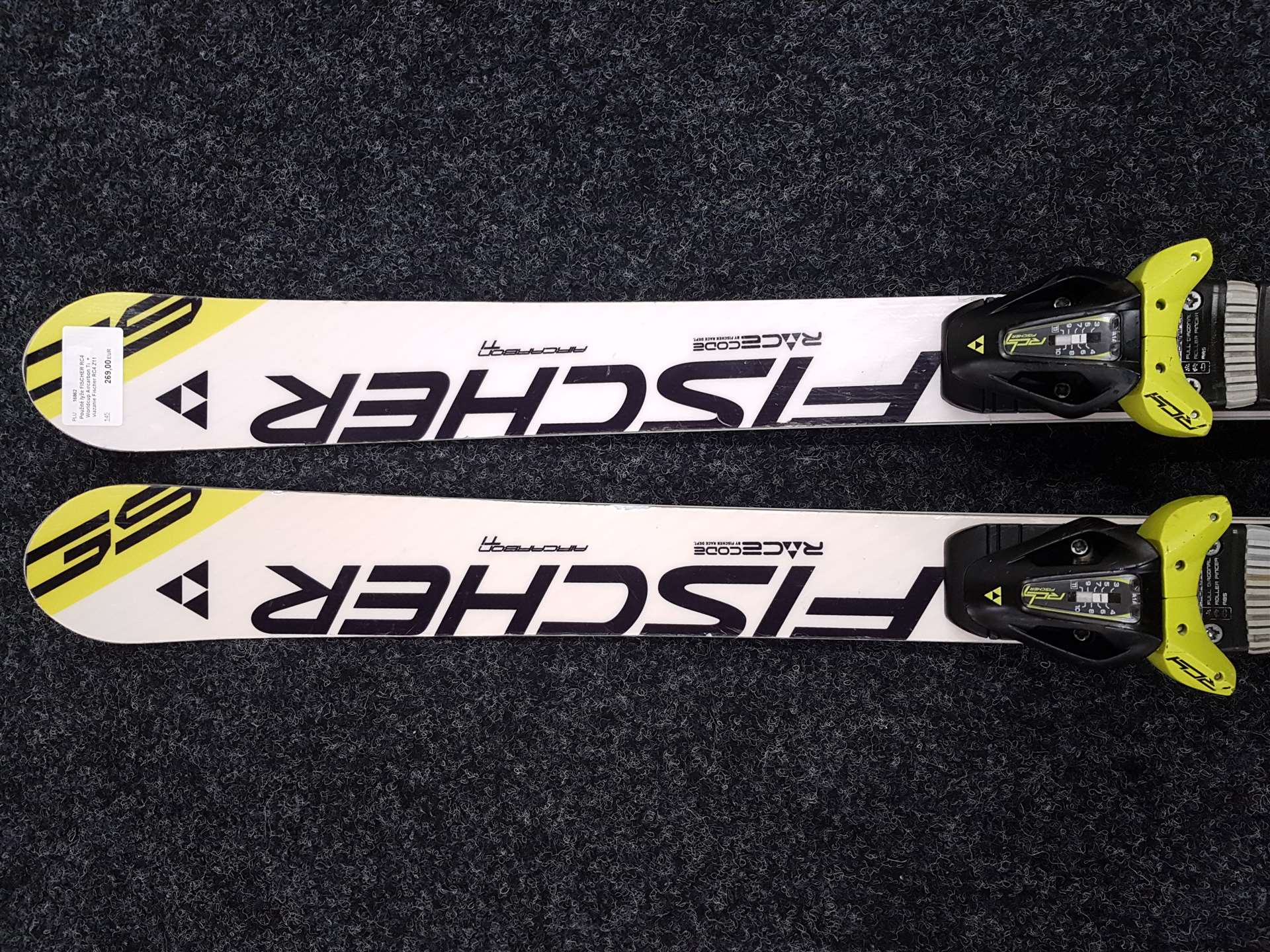 Použité lyže FISCHER RC4 Worldcup Aircarbon Ti  + viazanie Fischer RC4 Z11