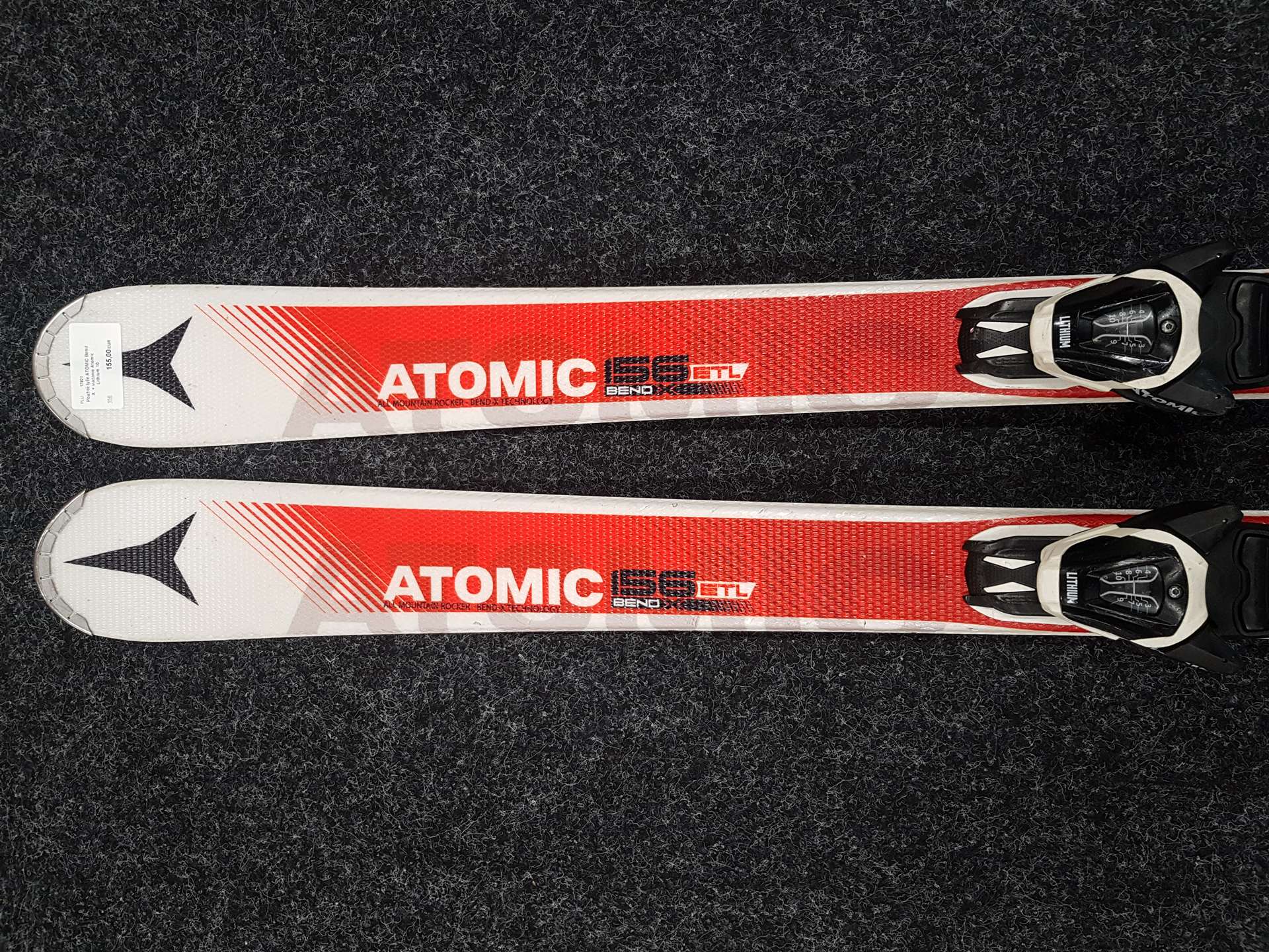 Použité lyže ATOMIC Bend X  + viazanie Atomic Lithium 10