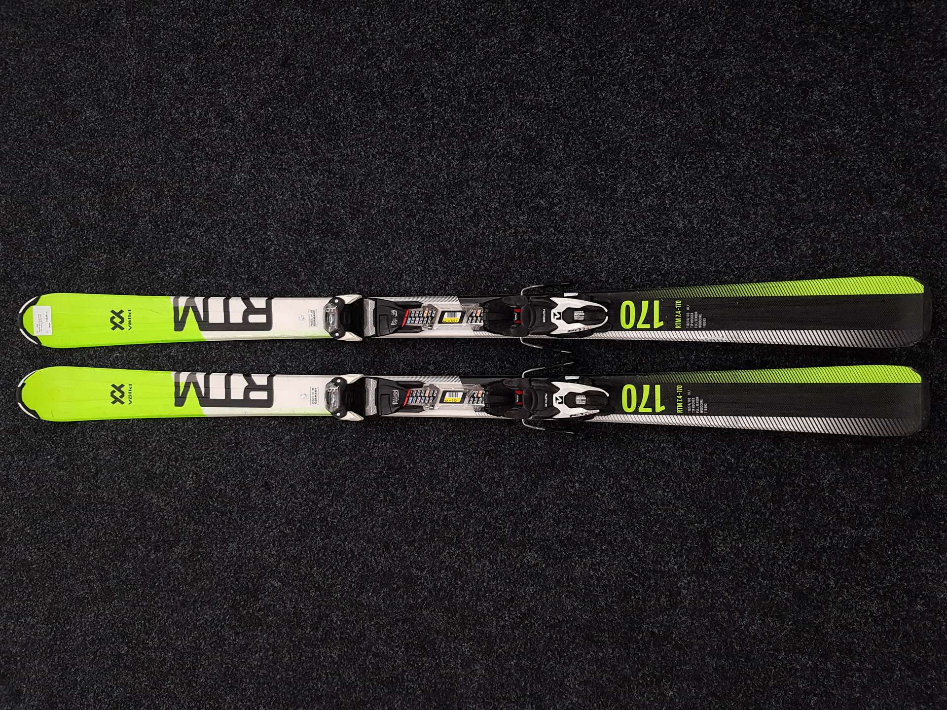 Použité lyže VOLKL RTM 7.4 + vázání Marker FDT 10
