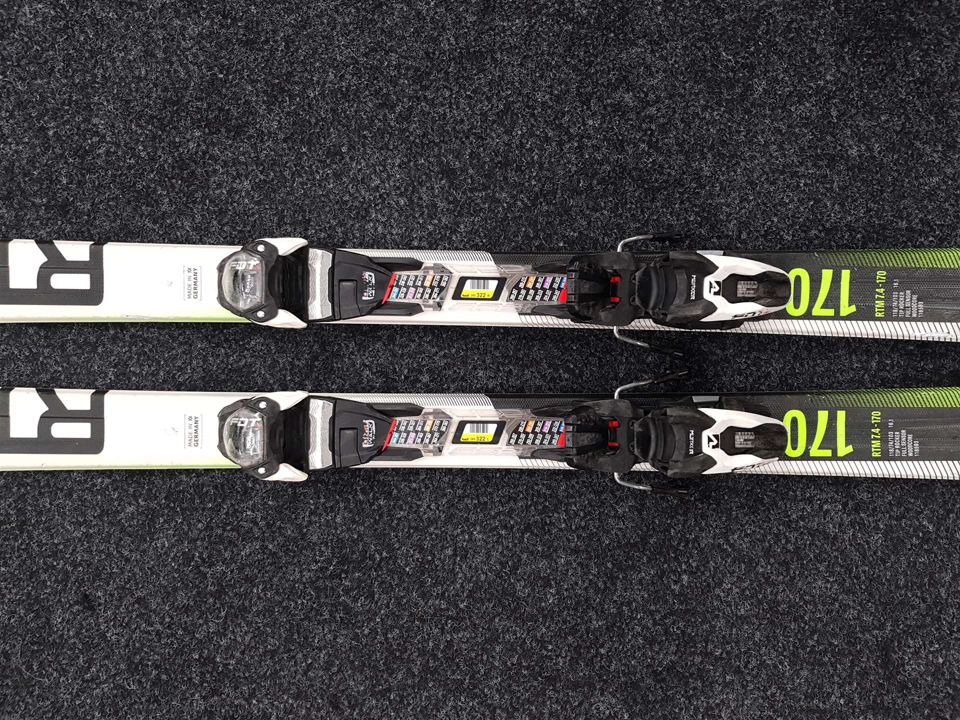 Použité lyže VOLKL RTM 7.4 + vázání Marker FDT 10