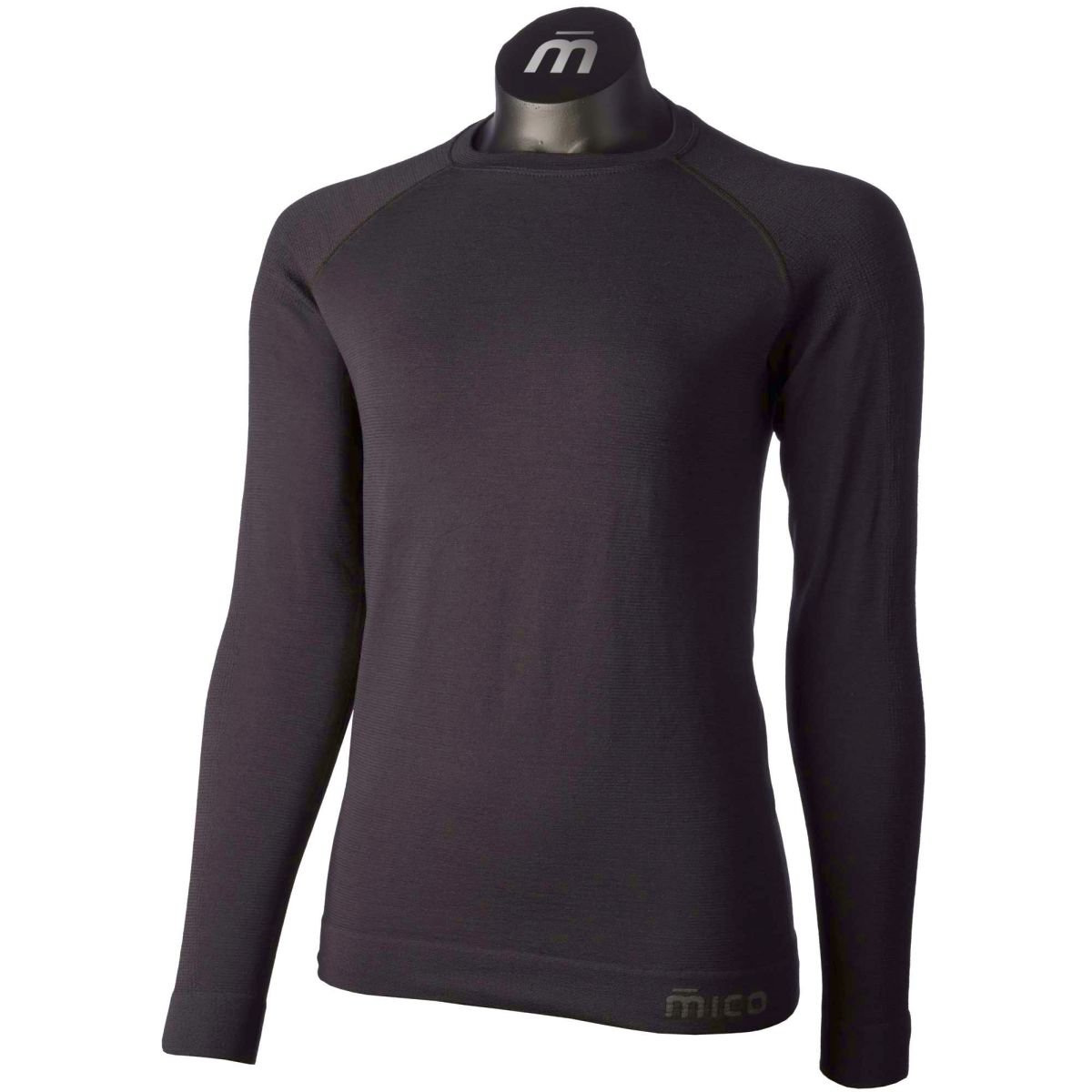 Sous-vêtements thermiques pour femmes MICO LONG SLVS R/NECK SHIRT WARM MER/SI, NERO
