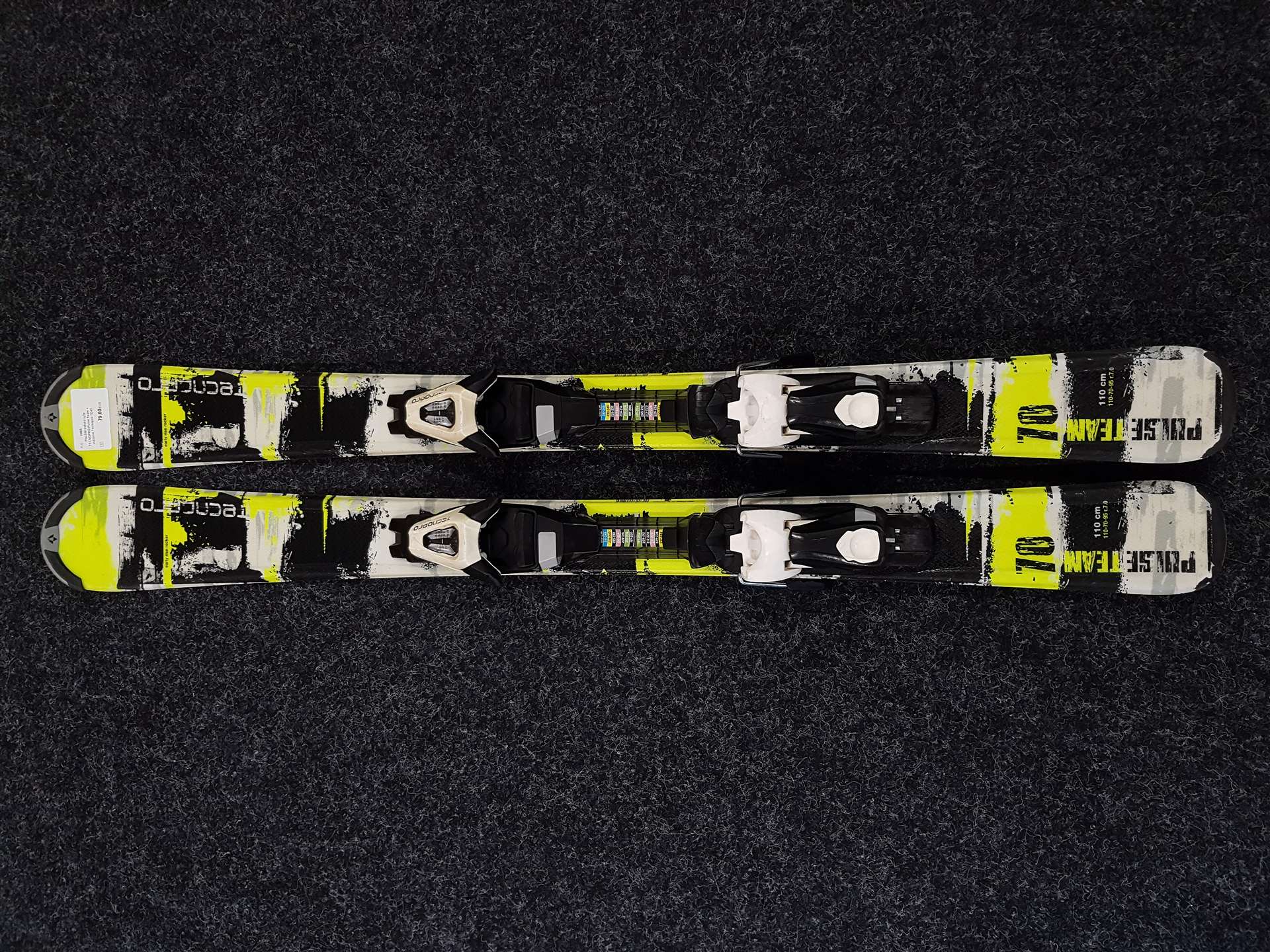 Použité dětské lyže TECNOPRO Pulse Team + vázání Tecnopro TC45