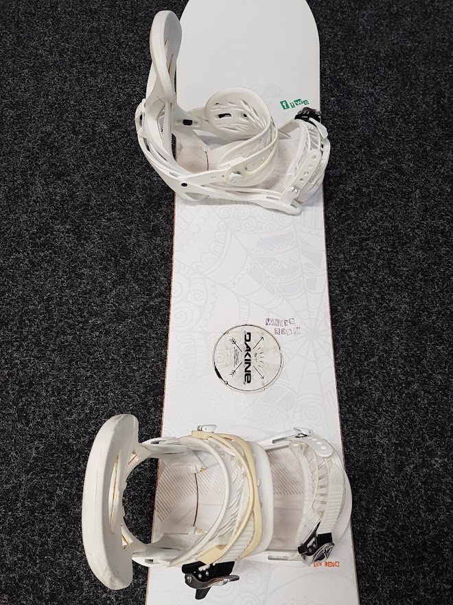 Gebrauchtes F2 Ftwo Snowboard + Grate Bindung Größe M