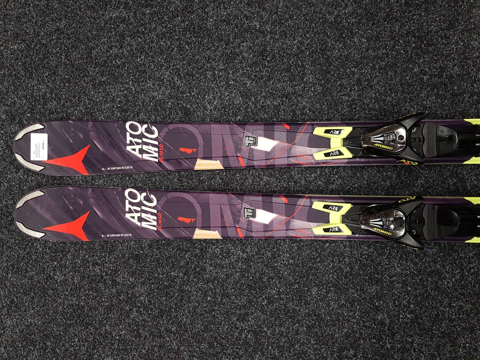 Gebrauchte ATOMIC Nomad Crimson Ti Ski + Atomic XTO 12 Bindungen
