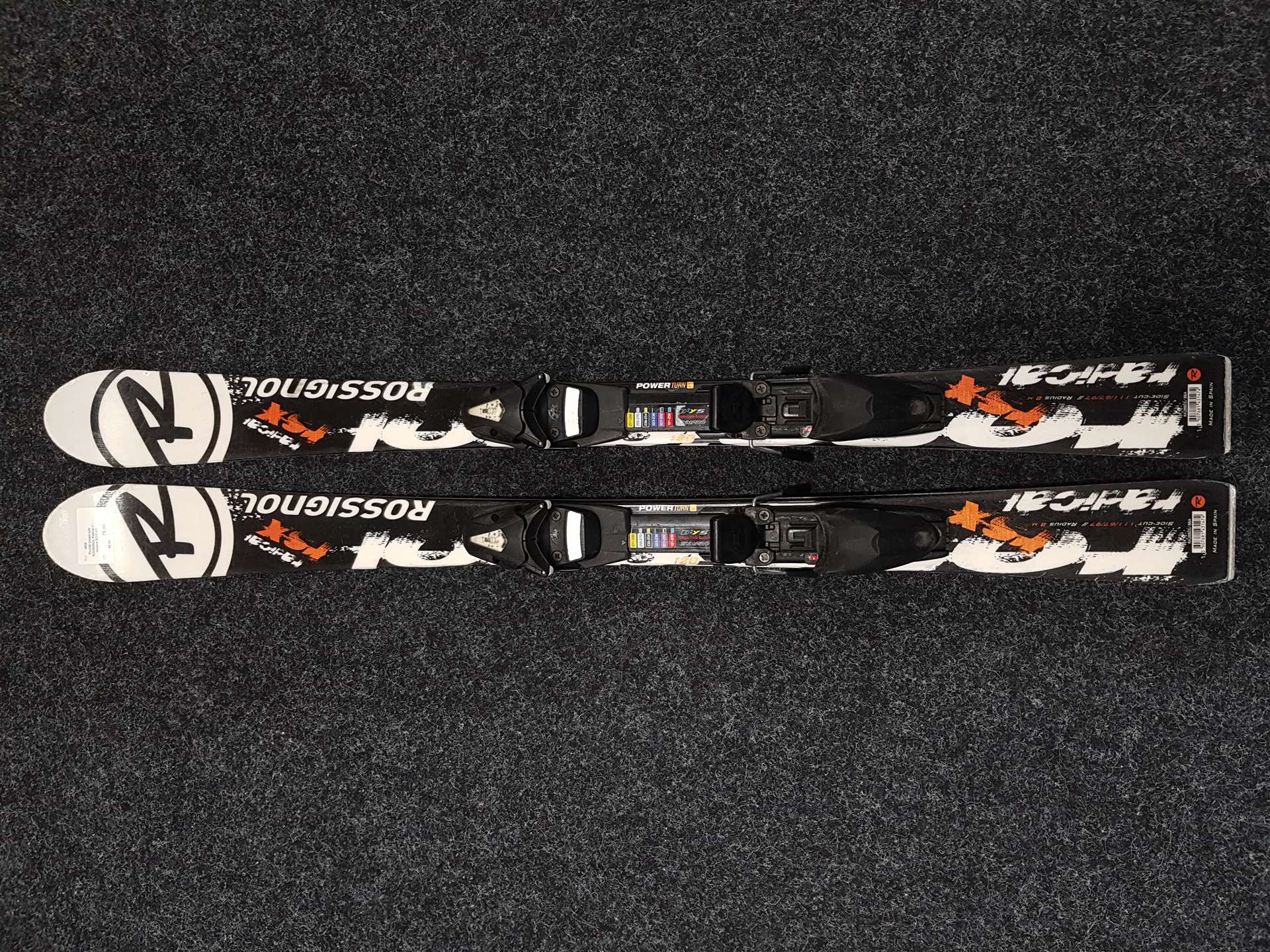 Sci da sci usati per bambini ROSSIGNOL Radical + attacchi B2Y5 4.5