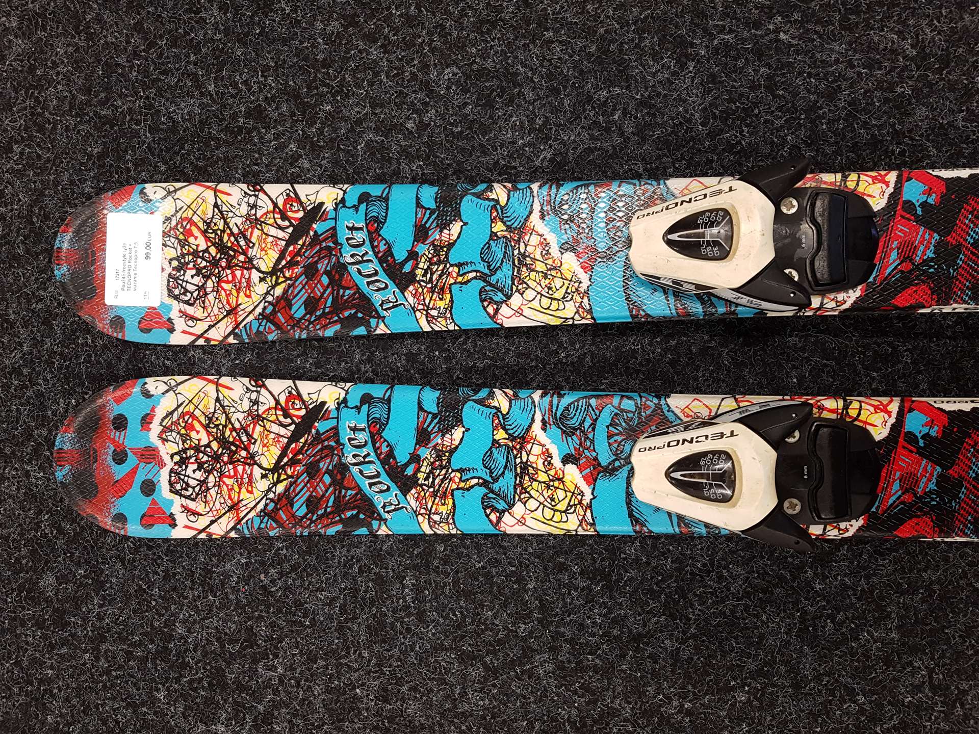 Sci freestyle TECNOPRO Rocket usati + attacchi Tecnopro 7.5