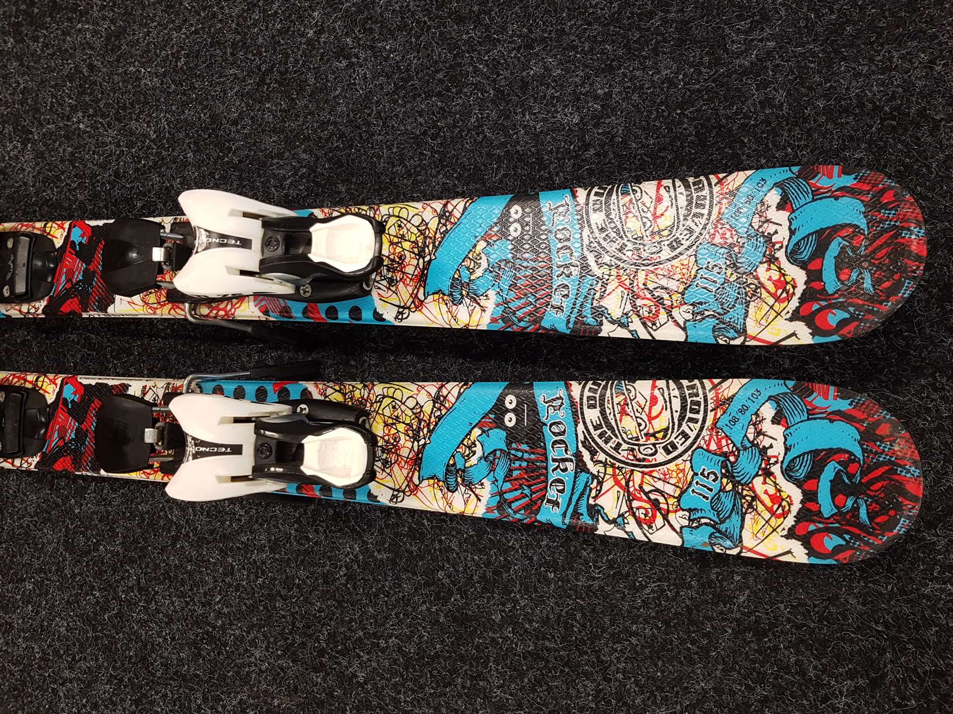 Sci freestyle TECNOPRO Rocket usati + attacchi Tecnopro 7.5