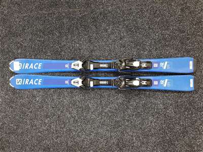 Esquís infantiles usados SALOMON Race JR 120 + fijaciones Salomon 5