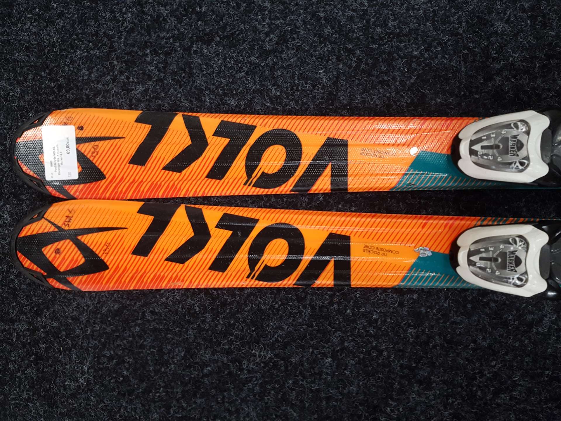 Použité lyže VOLKL Racetiger GS  + viazanie Marker 4,5