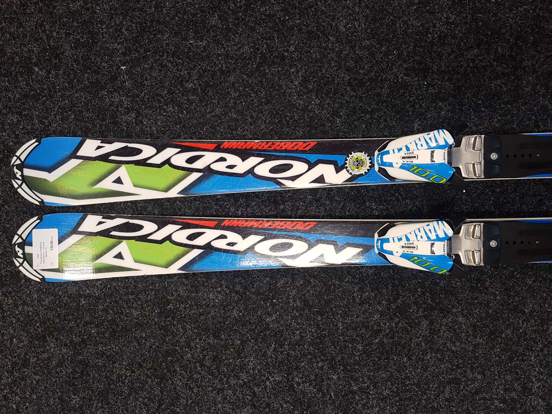 Schiuri NORDICA Dobermann second hand + legături Marker 10